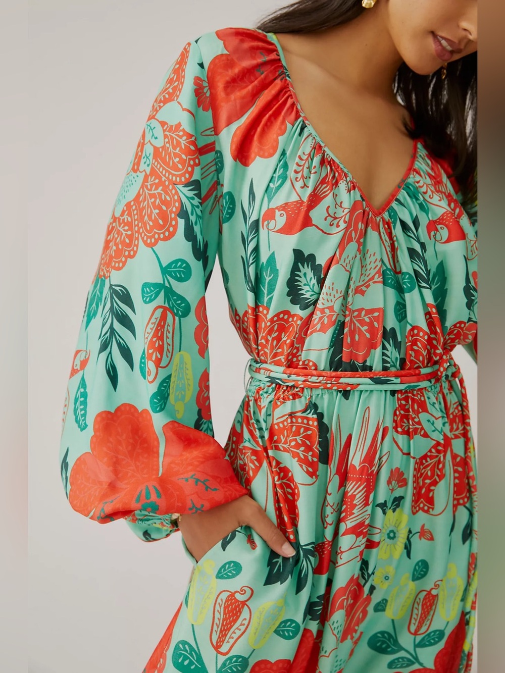 Farm x Anthropologie Poppy Print Maxi Dress - Picture 4 of 14